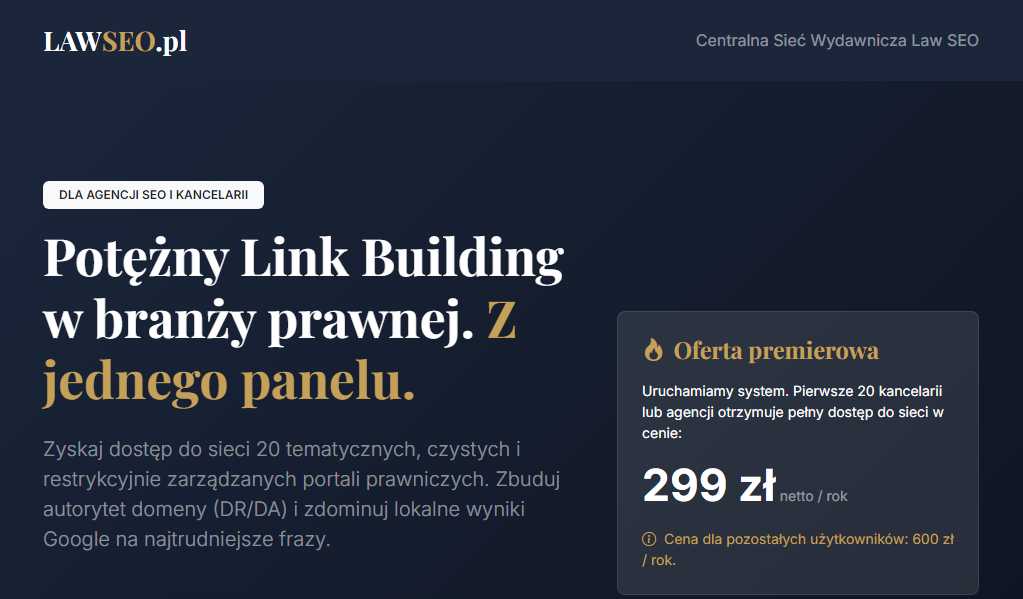 Linki DoFollow dla Twojej Kancelarii